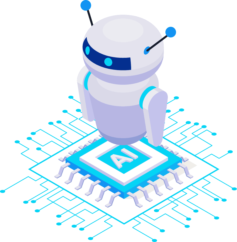 AI chip and automation illustration